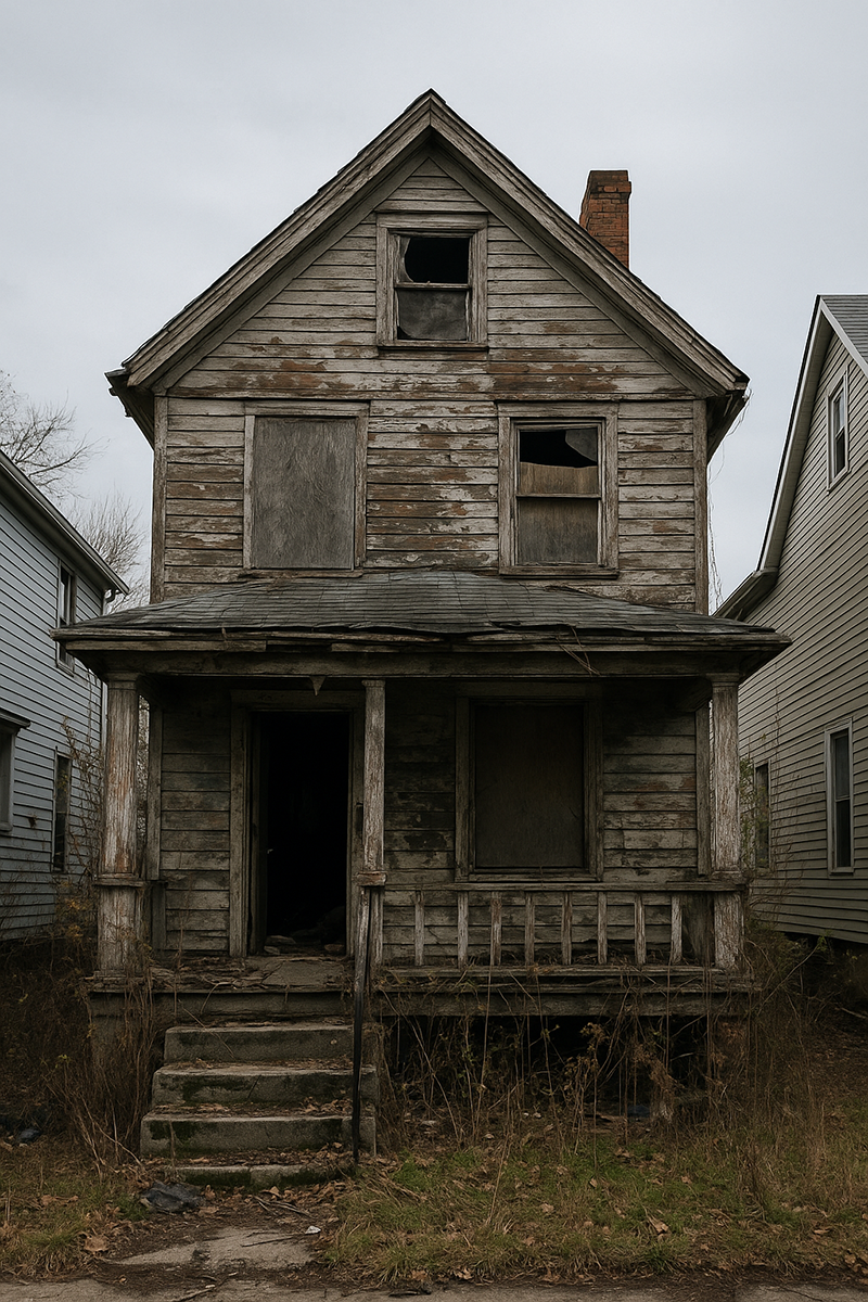 Dilapidated house